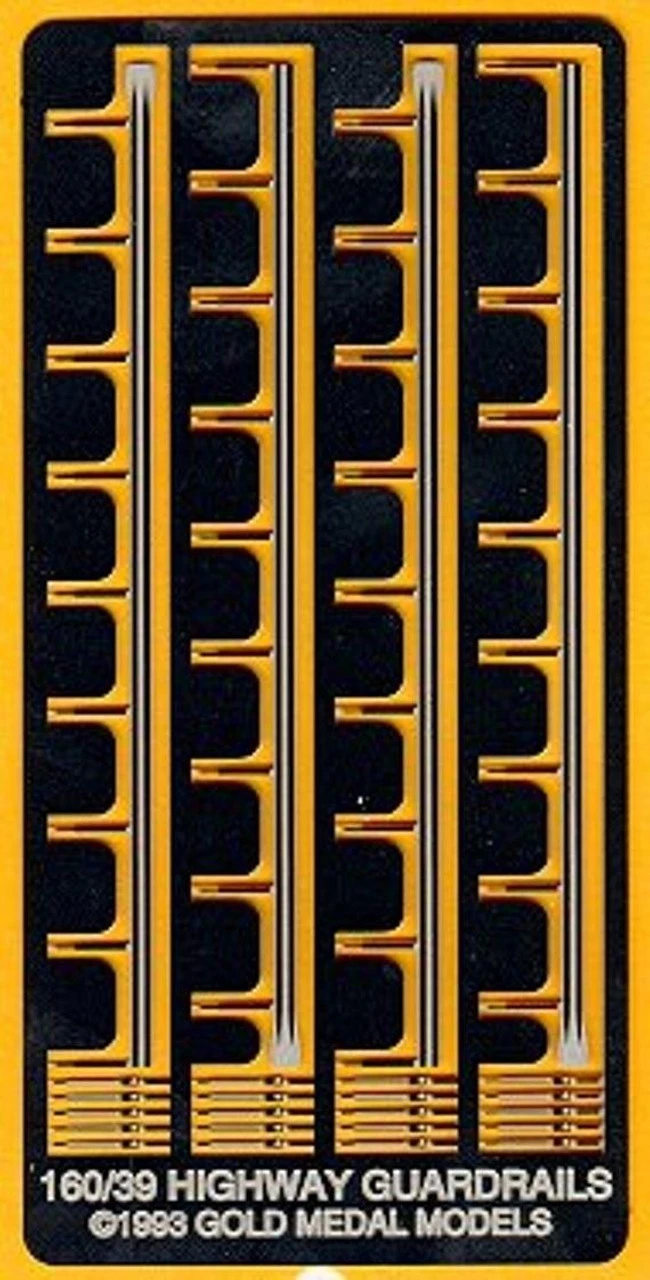 Gold Medal Models 160-39 Highway Guard Rails And Reflectors - N Scale 1 Gold Medal Models 160-39 Highway Guard Rails And Reflectors - N Scale