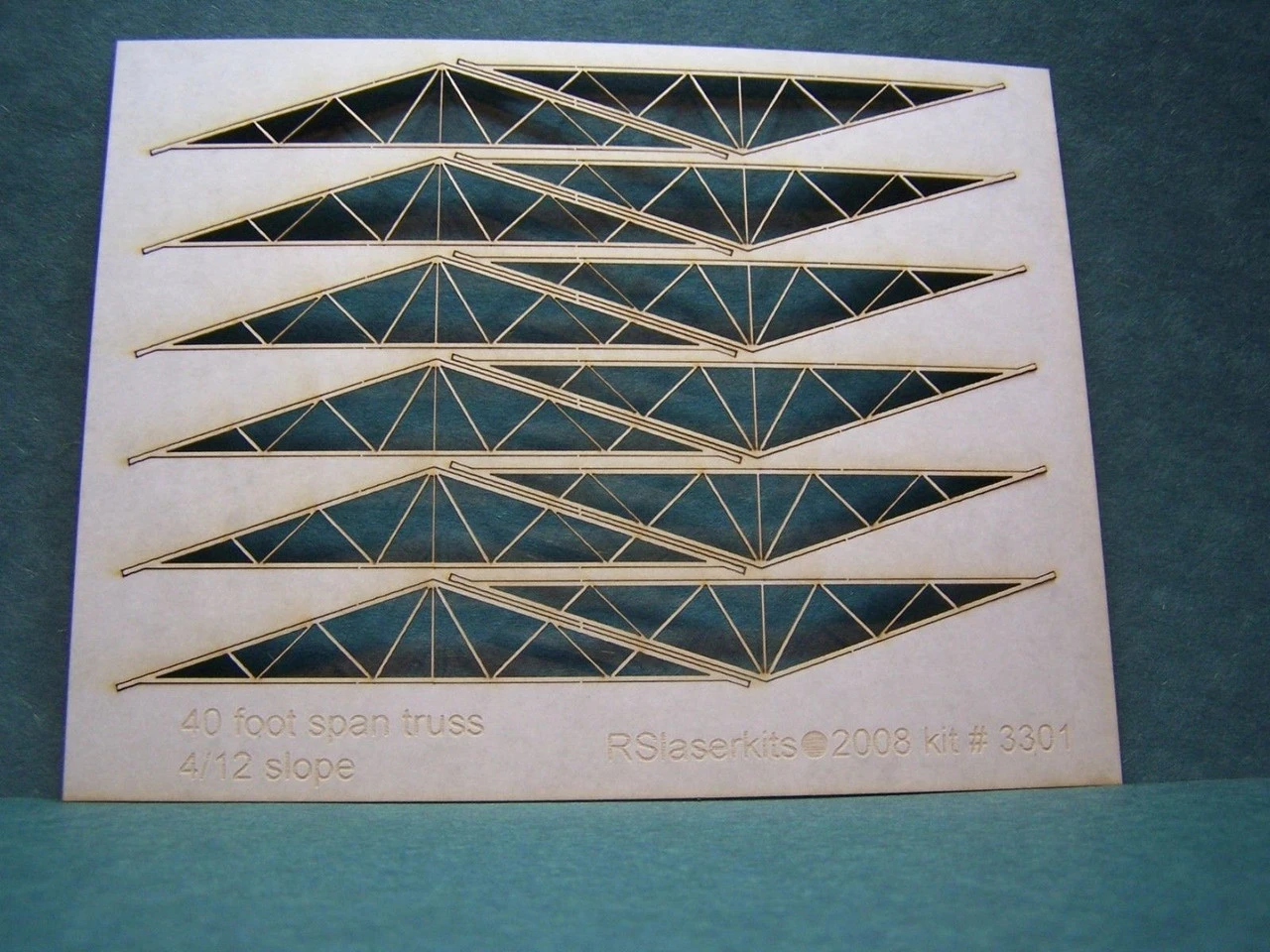 RslaserKits 3301 - Trusses (40 Foot) - N Scale Kit 1 RslaserKits 3301 - Trusses (40 Foot) - N Scale Kit