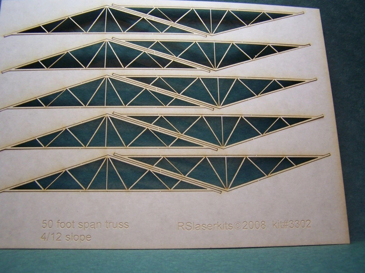 RslaserKits - RSL 3302 - 50' Span Trusses - N Scale 1 RslaserKits - RSL 3302 - 50' Span Trusses - N Scale