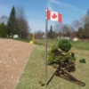 Osborn 1093 - Canadian Flag + Pole 3pk - HO Scale