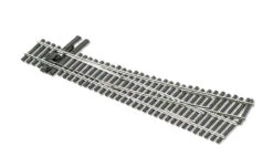 PECO SL-E8352 - Code 83 #5 Left Hand Turnout (Electrofrog) - HO Scale