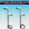 Rock Island Hobby 012103 - HO Scale Street Lights 2 Vertical Poles W High And Low Arms - HO Scale
