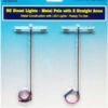 Rock Island Hobby 012104 - HO Scale Street Lights With Single Pole And 2 Straight Arms - HO Scale