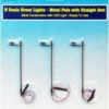 Rock Island Hobby 013101 - N Scale Streetlights Metal Pole With Straight Arm - N Scale