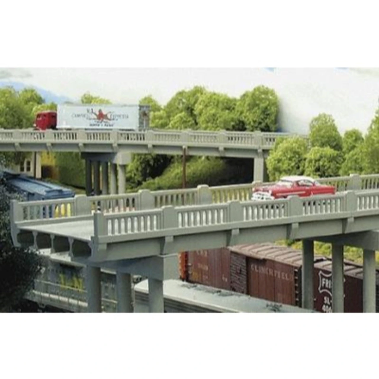 Rix Products 151 - Early Highway Overpass - N Scale 1 Rix Products 151 - Early Highway Overpass - N Scale