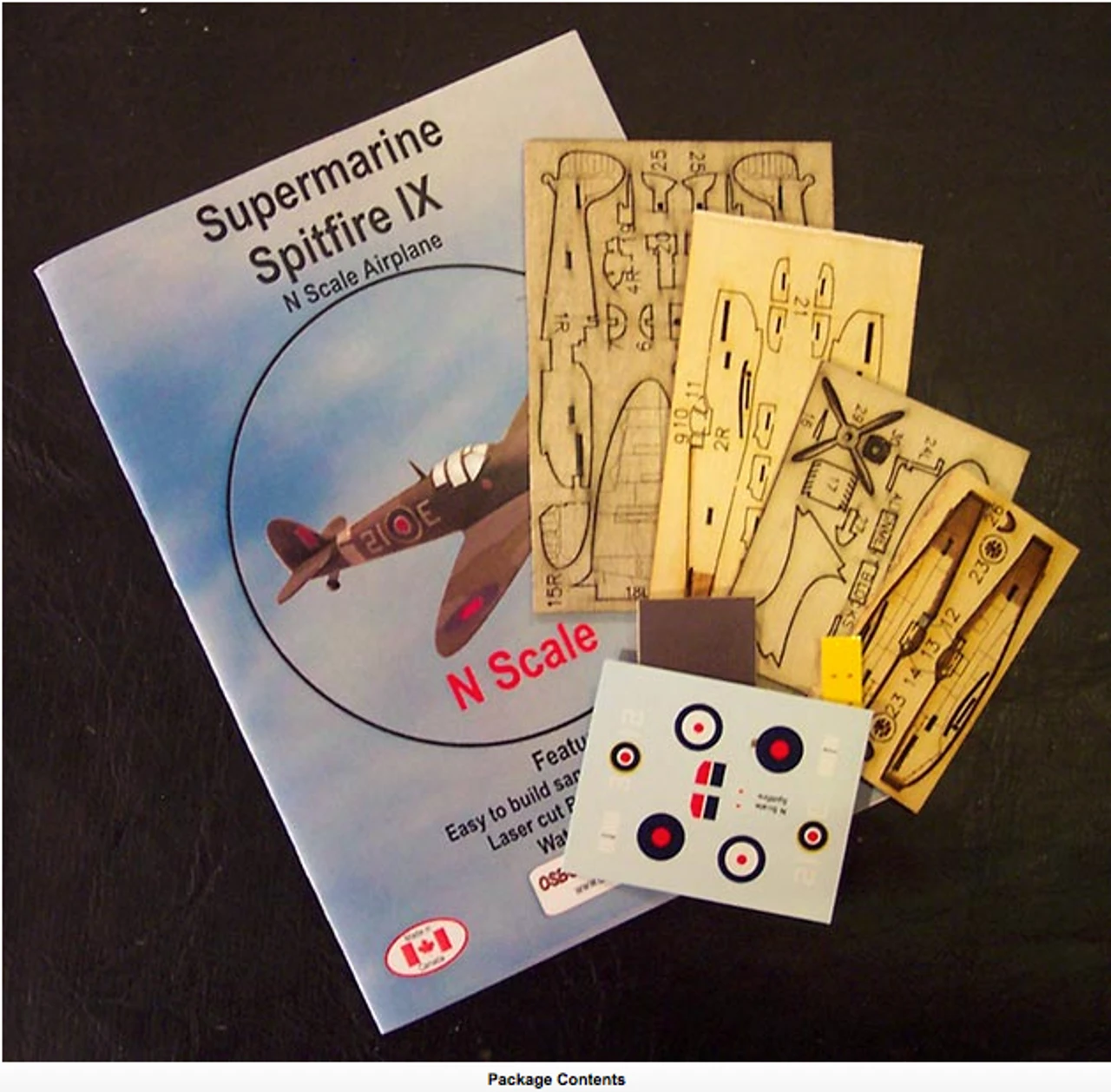 Osborn Models 3075 - Supermarine Spitfire IX - N Scale Kit 1 Osborn Models 3075 - Supermarine Spitfire IX - N Scale Kit