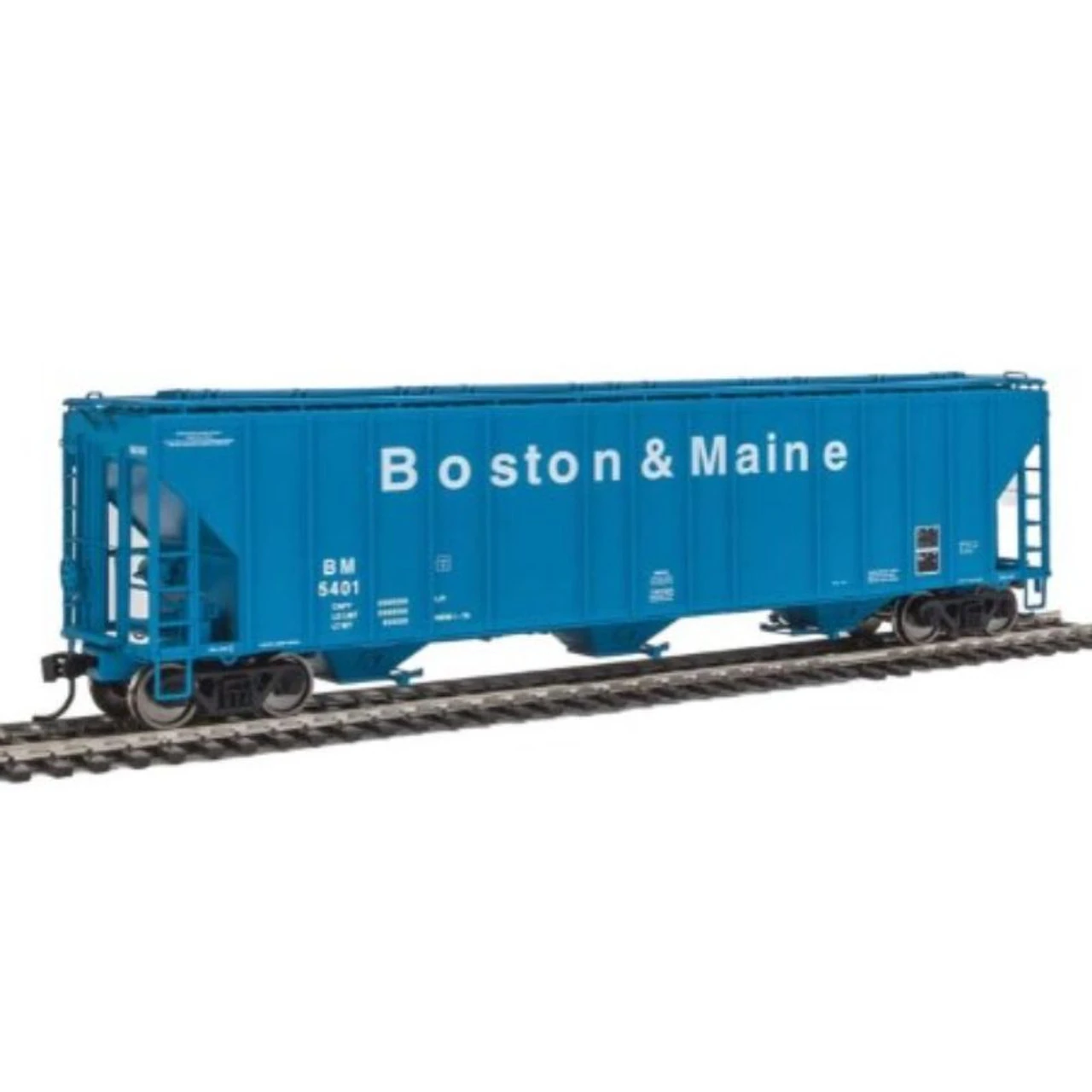 Walthers Proto 920-106154 - 55' Evans 4780 Cubic Foot 3-Bay Covered Hopper Boston & Maine (BM) 5401 - HO Scale 1 Walthers Proto 920-106154 - 55' Evans 4780 Cubic Foot 3-Bay Covered Hopper Boston & Maine (BM) 5401 - HO Scale