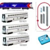 Kato 106-0019 - ALC-42 Charger & Superliner Starter Set Amtrak (AMTK) - N Scale