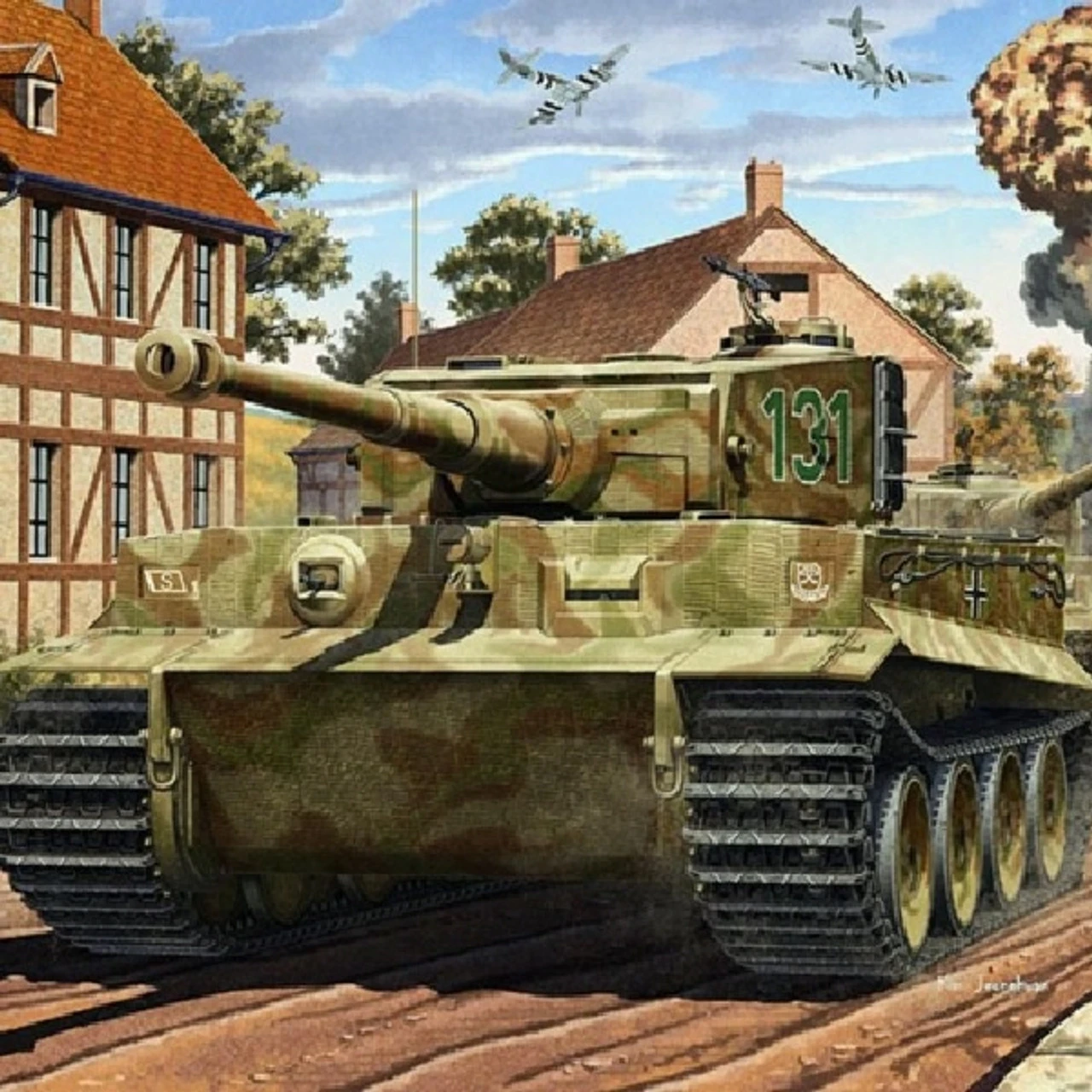 Academy 13287 - TIGER-I MID VERSION ANNIV 70 NORMANDY Germany - 1:35 Scale Kit 1 Academy 13287 - TIGER-I MID VERSION ANNIV 70 NORMANDY Germany - 1:35 Scale Kit
