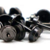 InterMountain 60057 - 33" Wheels - 100 Axles - 0.537" Axle Length - For Micro-Trains Trucks - N Scale