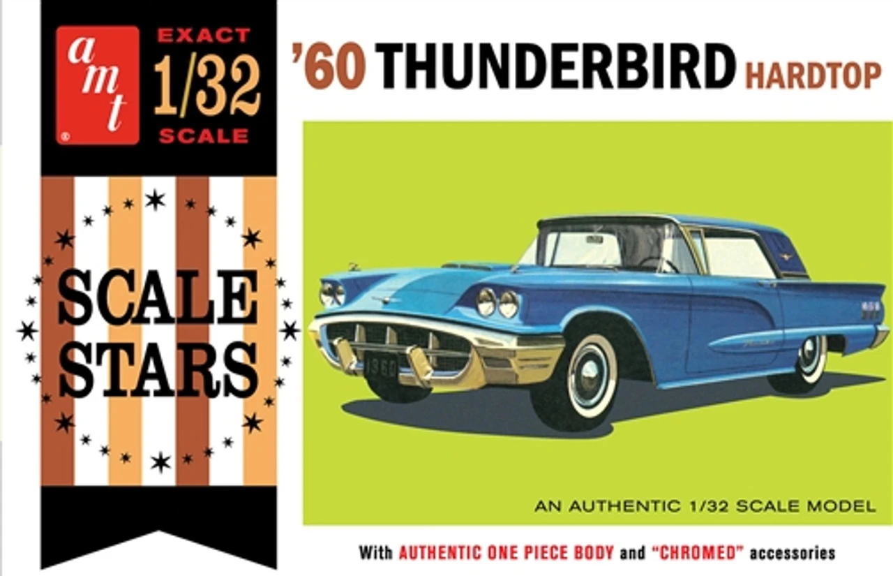 AMT 1135 - 1960 Ford Thunderbird - 1:25 Scale Kit 1 AMT 1135 - 1960 Ford Thunderbird - 1:25 Scale Kit