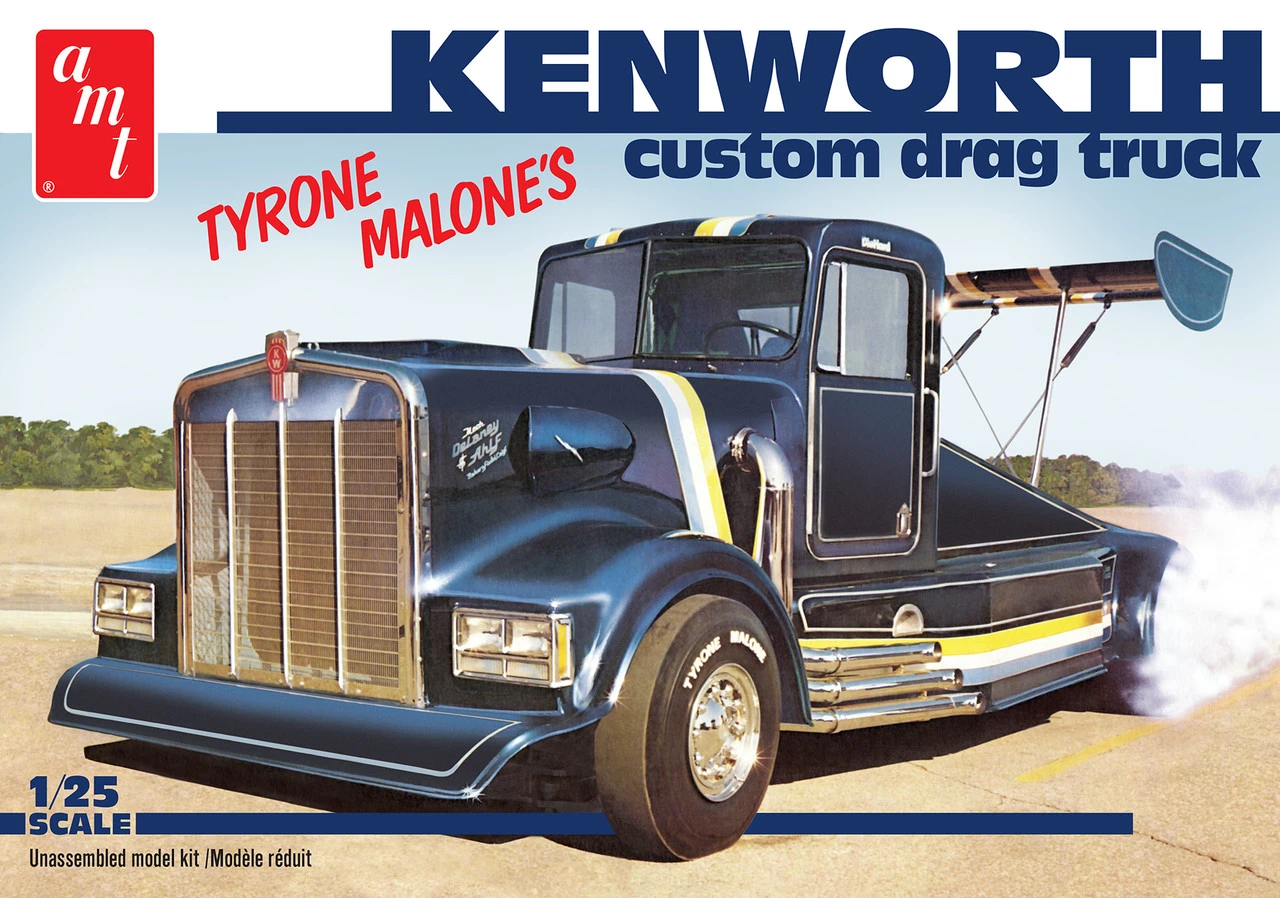 AMT 1157 - Kenworth Custom Drag Truck (Tyrone Malone) - 1:25 Scale Kit 1 AMT 1157 - Kenworth Custom Drag Truck (Tyrone Malone) - 1:25 Scale Kit