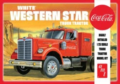 AMT 1160 - White Western Star Semi Tractor (Coca Cola) - 1:25 Scale Kit