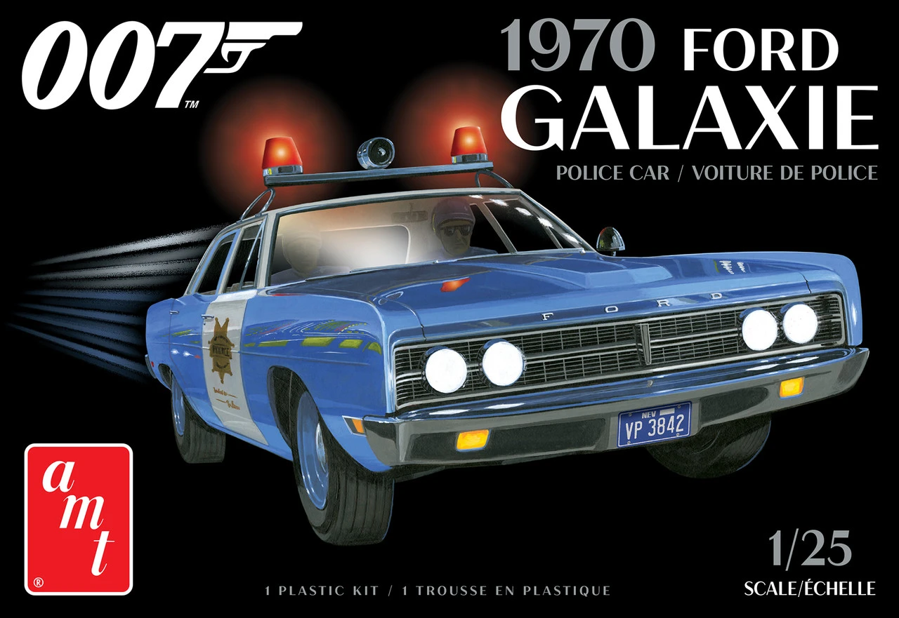 AMT 1172 - 1970 Ford Galaxie Police Car (James Bond) - 1:25 Scale Kit 1 AMT 1172 - 1970 Ford Galaxie Police Car (James Bond) - 1:25 Scale Kit
