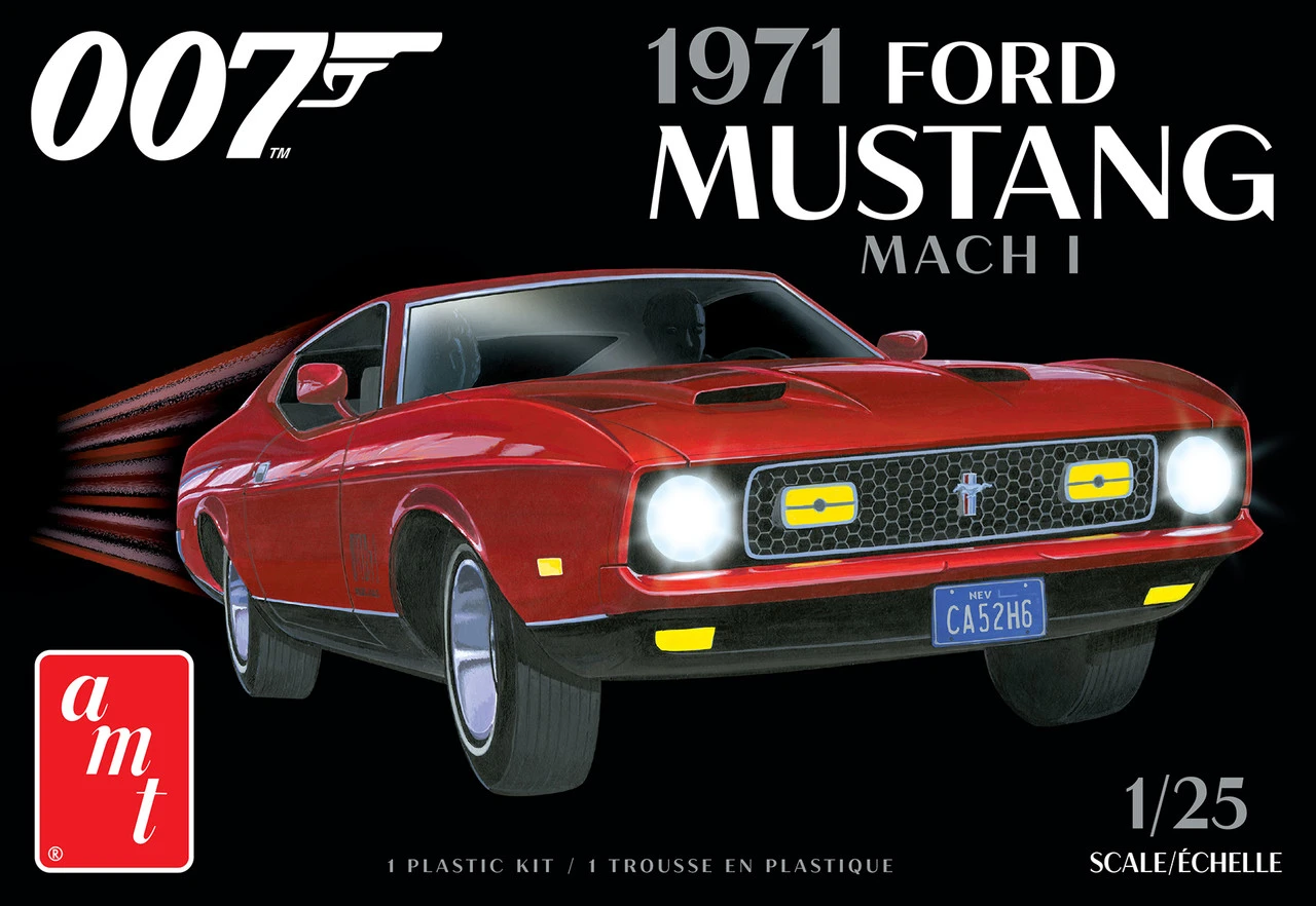 AMT 1187 - James Bond 1971 Ford Mustang Mach I - 1:25 Scale Kit 1 AMT 1187 - James Bond 1971 Ford Mustang Mach I - 1:25 Scale Kit