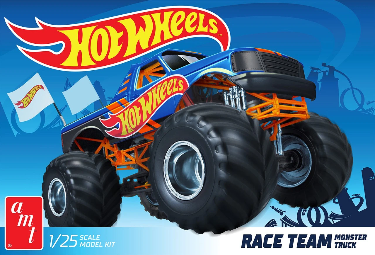AMT 1256 - Race Team Monster Truck Hot Wheels - 1:25 Scale Kit 1 AMT 1256 - Race Team Monster Truck Hot Wheels - 1:25 Scale Kit