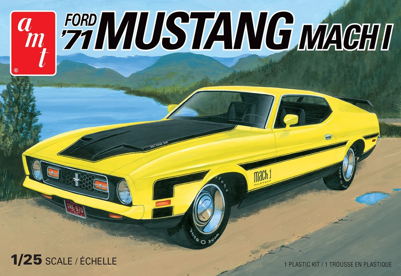 AMT 1262M - 1971 Mustang Mach I - 1:25 Scale Kit 1 AMT 1262M - 1971 Mustang Mach I - 1:25 Scale Kit