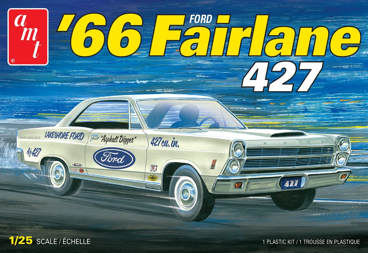 AMT 1263M - 1966 Ford Fairlane 427 - 1:25 Scale Kit 1 AMT 1263M - 1966 Ford Fairlane 427 - 1:25 Scale Kit