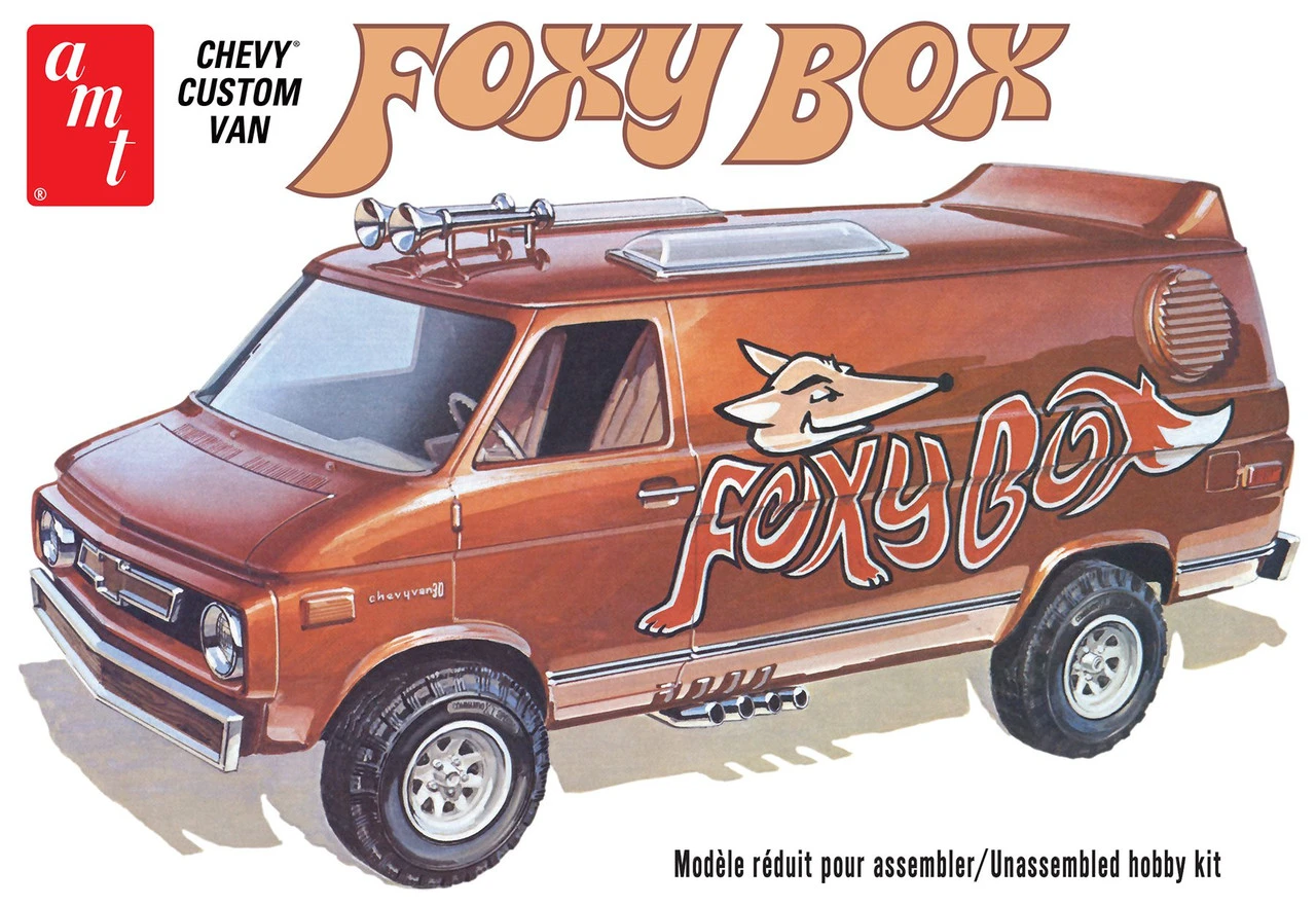 AMT 1265 - 1975 Chevy Van "Foxy Box" - 1:25 Scale Kit 1 AMT 1265 - 1975 Chevy Van "Foxy Box" - 1:25 Scale Kit