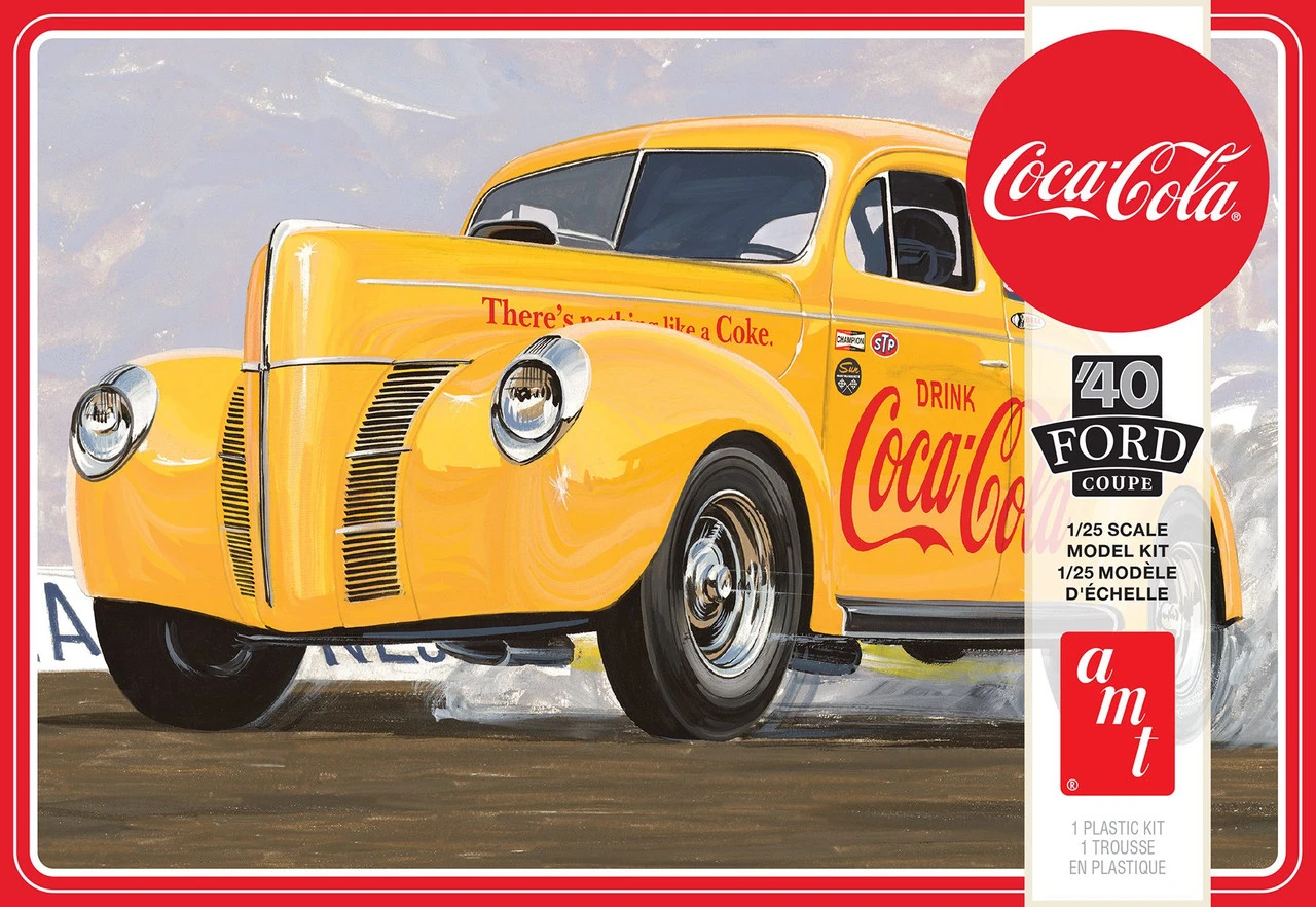 AMT 1346M - 1940 Ford Coupe Coca Cola - 1:25 Scale Kit 1 AMT 1346M - 1940 Ford Coupe Coca Cola - 1:25 Scale Kit