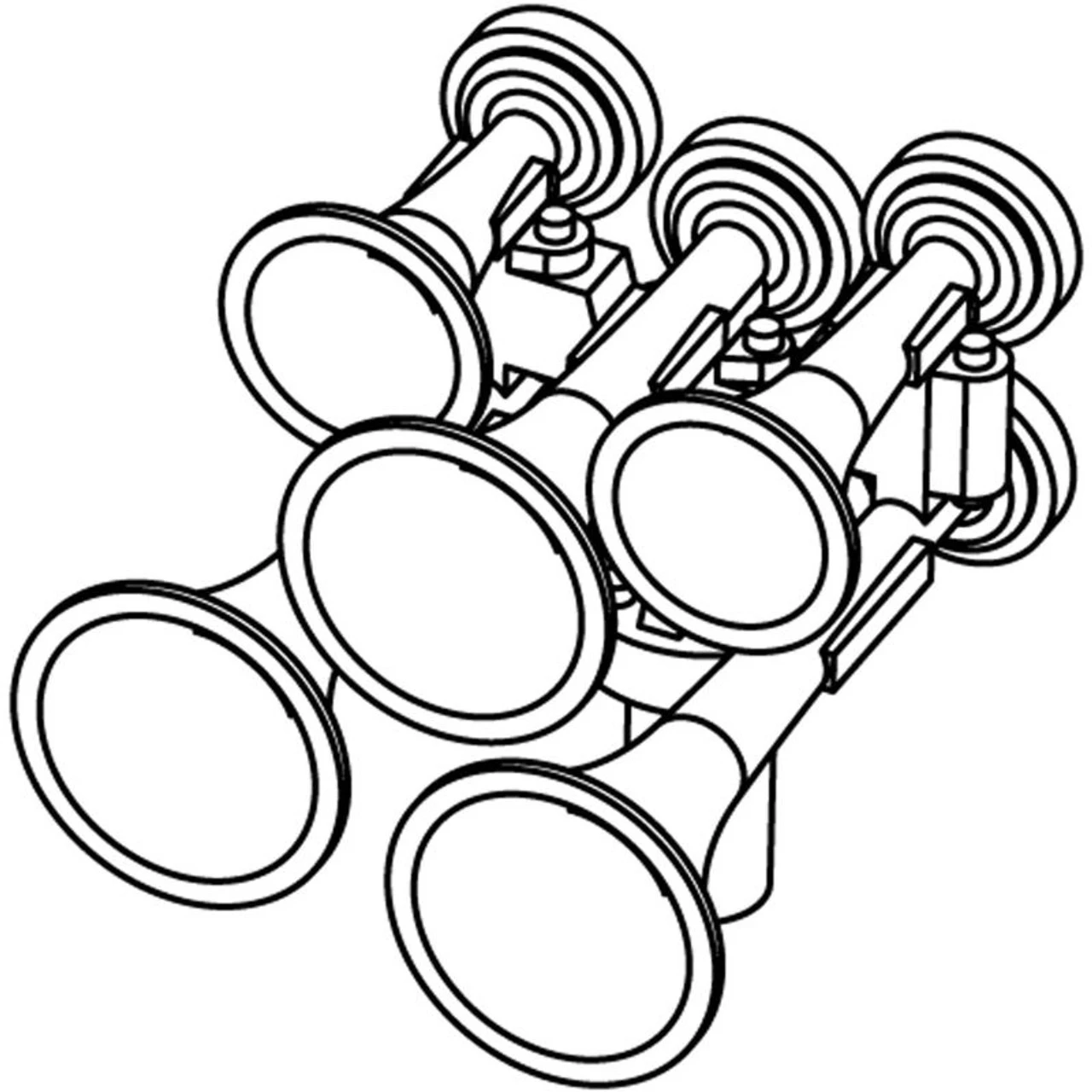 Athearn 01203 - Nathan P-5 All Forward (3) - HO Scale 1 Athearn 01203 - Nathan P-5 All Forward (3) - HO Scale