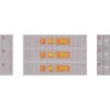 Athearn RTR 27052 - 40' Corrugated Low-Cube Container (3) YangMing - HO Scale