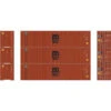 Athearn 17439 - 40' Corrugated Container (3) MSC - N Scale