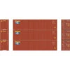 Athearn 17441 - 40' Corrugated Container (3) MOL - N Scale