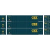 Athearn 17738 - 53' CIMC Container (3) CSX (CSXU) - N Scale