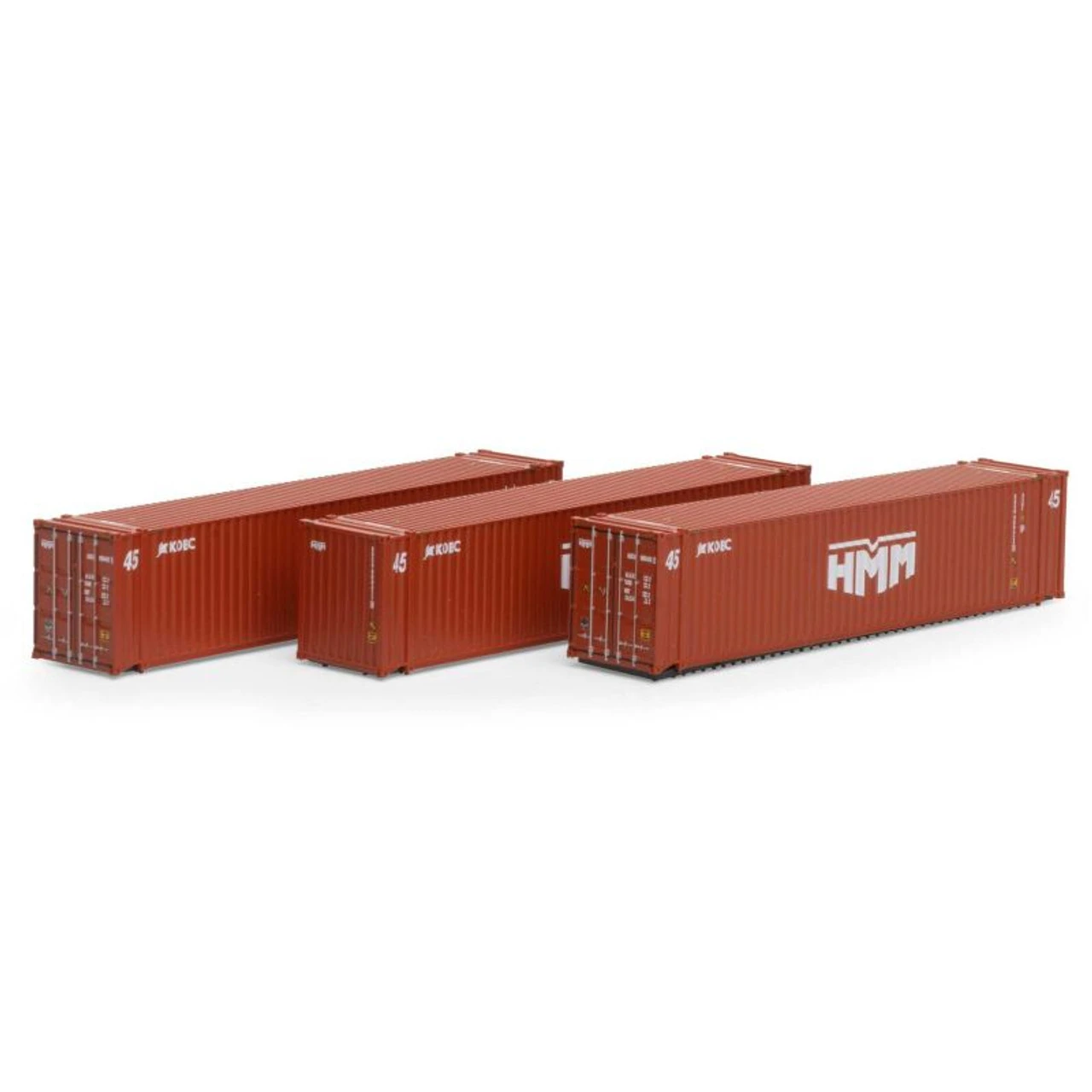 Athearn 17891 - 45' Container (3) HMM - N Scale 1 Athearn 17891 - 45' Container (3) HMM - N Scale