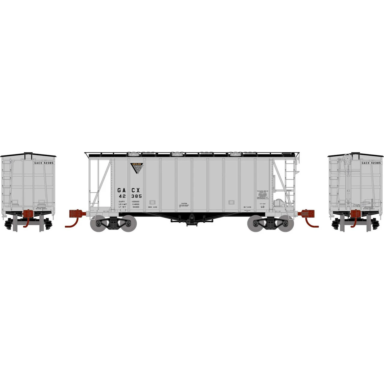 Athearn 23870 - GATC 2600 Airslide Hopper General American (GACX) 42385 - N Scale 1 Athearn 23870 - GATC 2600 Airslide Hopper General American (GACX) 42385 - N Scale