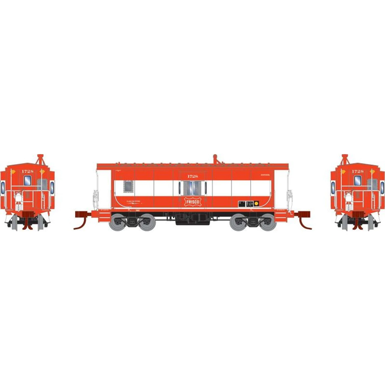 Athearn 24335 - Bay Window Caboose St Louis - San Francisco (SLSF) 1728 - N Scale 1 Athearn 24335 - Bay Window Caboose St Louis - San Francisco (SLSF) 1728 - N Scale