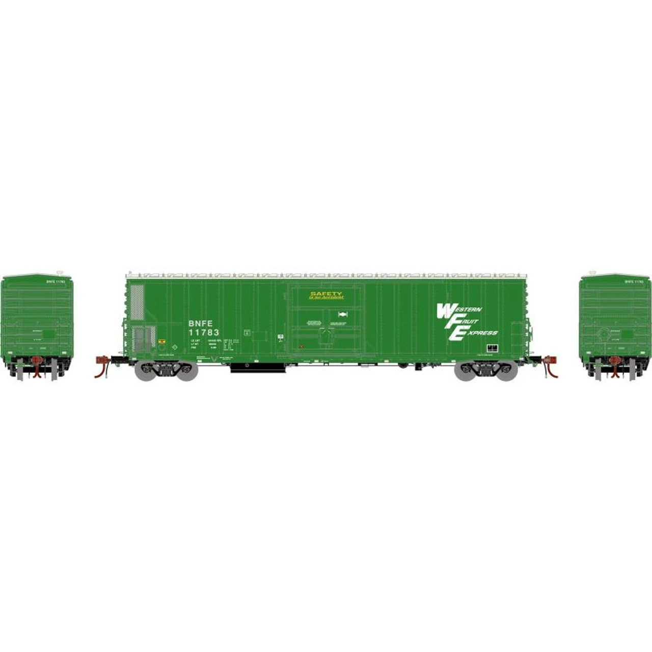 Athearn 24707 - FGE 57' Mechanical Reefer W/ Sound Western Fruit Express (BNFE) 11828 - N Scale 1 Athearn 24707 - FGE 57' Mechanical Reefer W/ Sound Western Fruit Express (BNFE) 11828 - N Scale