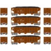 Athearn 25563 - 40' 3-Bay Ribbed Hopper W/ Load Conrail (CR) 443271, 442755, 441119, 440624 - N Scale