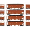 Athearn 25578 - 40' 3-Bay Ribbed Hopper W/ Load Canadian National (CC) 40206, 40201, 40172, 40157 - N Scale