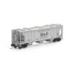 Athearn 28331 - PS-2 2893 3-Bay Covered Hopper Baltimore & Ohio (B&O) 628034 - N Scale