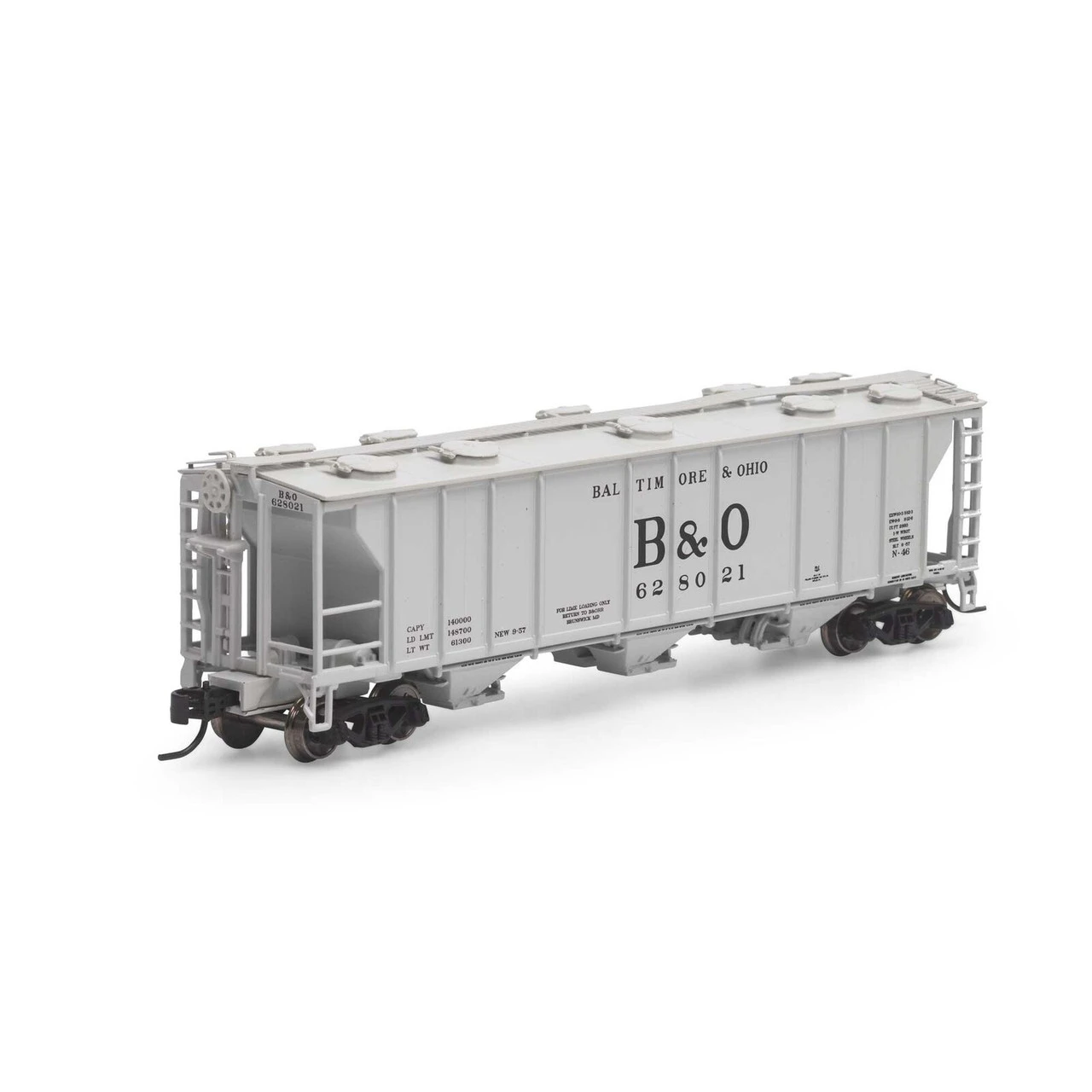 Athearn 28331 - PS-2 2893 3-Bay Covered Hopper Baltimore & Ohio (B&O) 628034 - N Scale 1 Athearn 28331 - PS-2 2893 3-Bay Covered Hopper Baltimore & Ohio (B&O) 628034 - N Scale