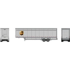 Athearn RTR 29456 - 40' Drop Sill Parcel Trailer United Parcel Service (UPS) 708941 - HO Scale