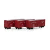 Athearn 67756 - 40' Modern Box Car Gulf Mobile And Ohio (GM&O) (3 Pack) - HO Scale