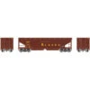Athearn RTR 7079 - 40' Offset Ballast Hopper W/ Load Alaska Railroad (ARR) 7141 - HO Scale