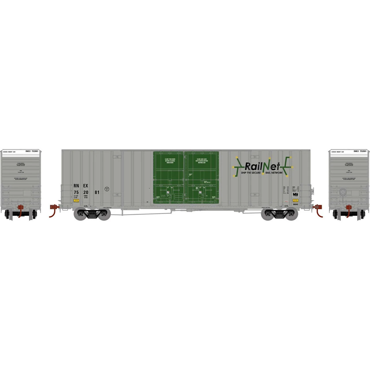 Athearn RTR 75302 - 60' Gunderson Box RNEX 752081 - HO Scale 1 Athearn RTR 75302 - 60' Gunderson Box RNEX 752081 - HO Scale