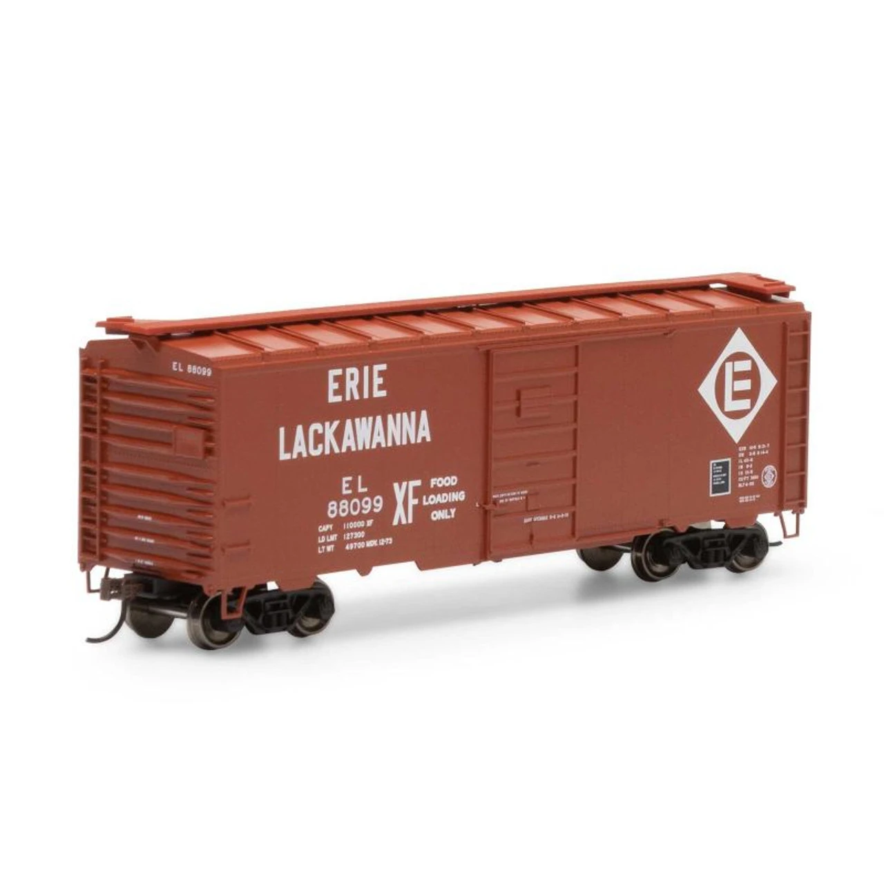 Athearn RTR 7625 - 40' Superior Door Boxcar Erie Lackawanna (EL) 88099 - HO Scale 1 Athearn RTR 7625 - 40' Superior Door Boxcar Erie Lackawanna (EL) 88099 - HO Scale