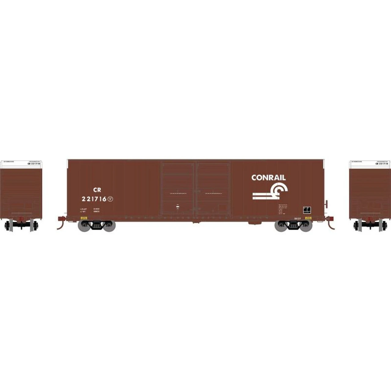 Athearn RTR 90567 - 60' Hi-Cube Boxcar Conrail (CR) 221716 - HO Scale 1 Athearn RTR 90567 - 60' Hi-Cube Boxcar Conrail (CR) 221716 - HO Scale