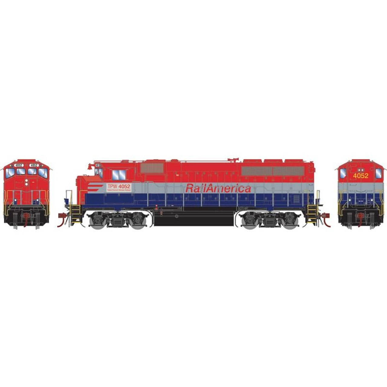 Athearn Genesis 65087 - EMD GP40-2L Toledo, Peoria And Western (TPW) 4052 - HO Scale 1 Athearn Genesis 65087 - EMD GP40-2L Toledo, Peoria And Western (TPW) 4052 - HO Scale
