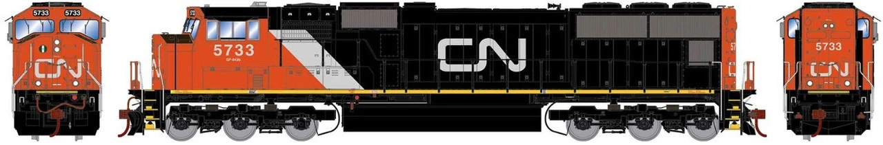 Athearn Genesis 75723 - EMD SD75I Canadian National (CN) 5733 - HO Scale 1 Athearn Genesis 75723 - EMD SD75I Canadian National (CN) 5733 - HO Scale