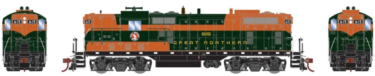 Athearn Genesis 82254 - EMD GP7 Great Northern (GN) 615 - HO Scale 1 Athearn Genesis 82254 - EMD GP7 Great Northern (GN) 615 - HO Scale