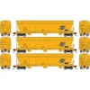 Athearn Genesis 15853 - ACF 4600 3-Bay Hopper Chicago & Northwestern (CNW) 180180, 180288, 180361 - HO Scale