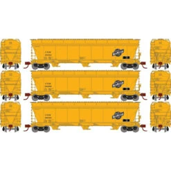 Athearn Genesis 15853 - ACF 4600 3-Bay Hopper Chicago & Northwestern (CNW) 180180, 180288, 180361 - HO Scale