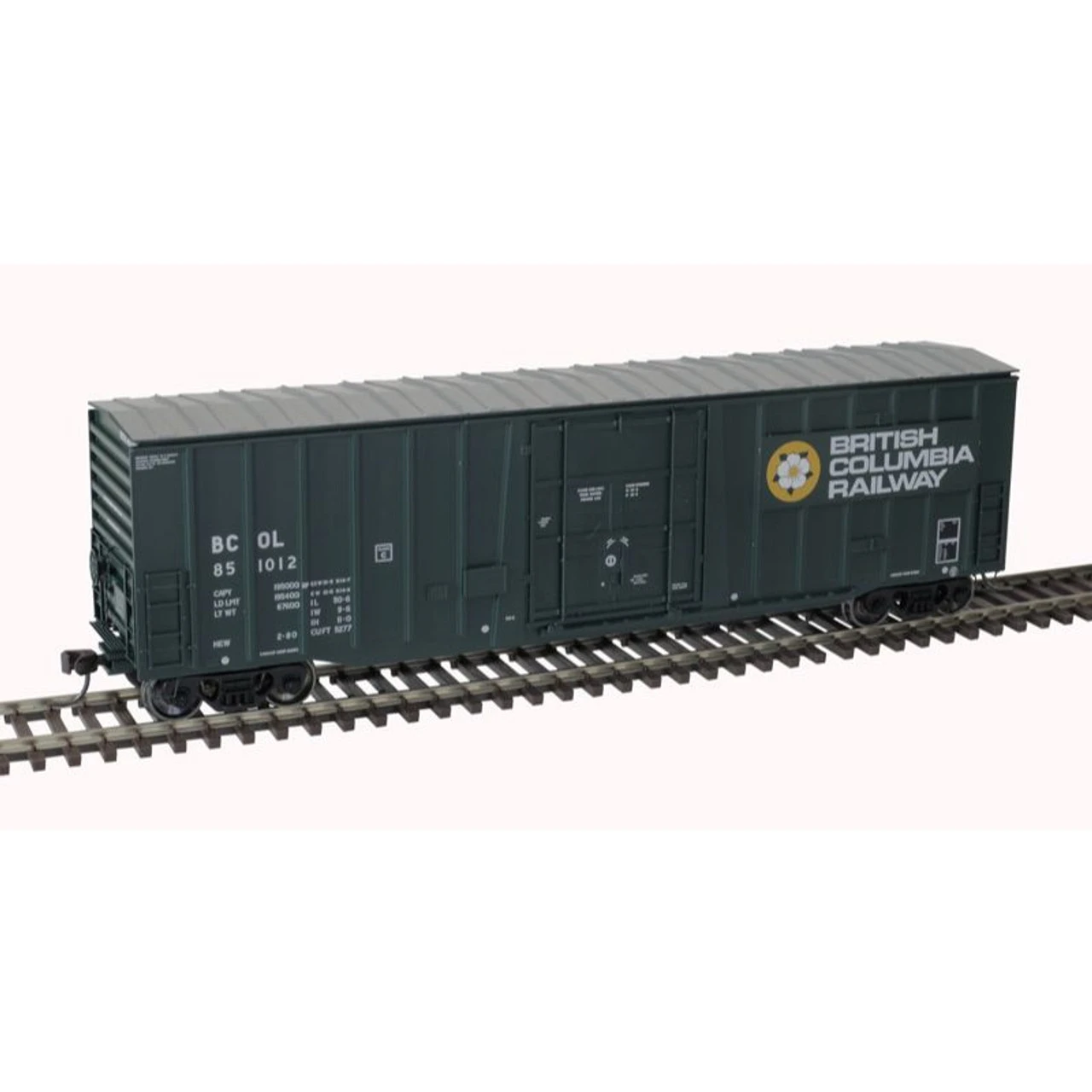 Atlas 20006076 - NSC 50' 5277 Plug Door Box Car British Columbia Railway (BCOL) 851012 - HO Scale 1 Atlas 20006076 - NSC 50' 5277 Plug Door Box Car British Columbia Railway (BCOL) 851012 - HO Scale