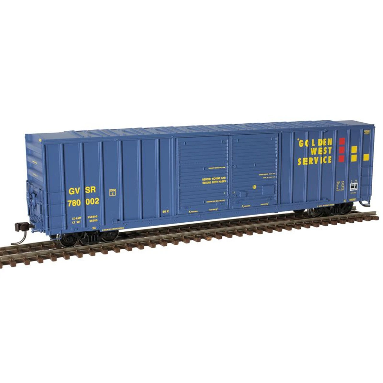 Atlas 20006295 - FMC 5503 Double Door Box Car Golden West Service (GVSR) 780013 - HO Scale 1 Atlas 20006295 - FMC 5503 Double Door Box Car Golden West Service (GVSR) 780013 - HO Scale
